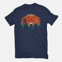 Dinosaur Game-Womens-Fitted-Tee-dandingeroz