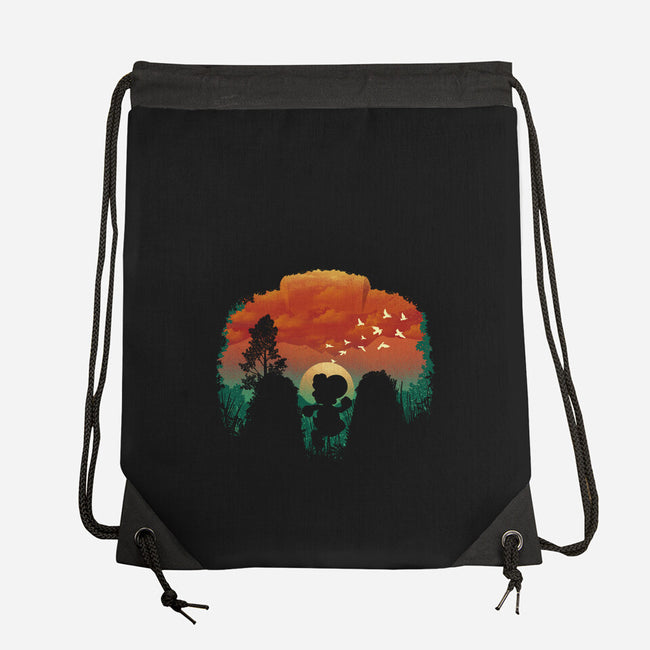 Dinosaur Game-None-Drawstring-Bag-dandingeroz