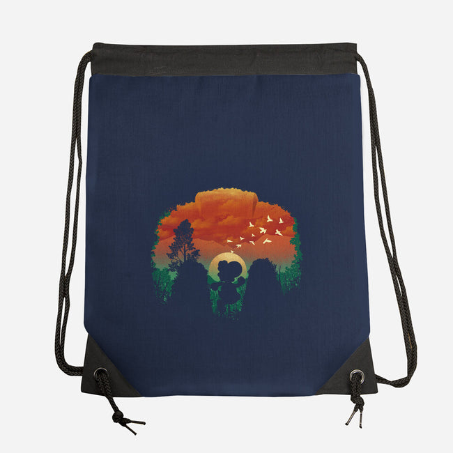 Dinosaur Game-None-Drawstring-Bag-dandingeroz