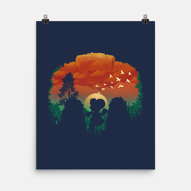 Dinosaur Game-None-Matte-Poster-dandingeroz