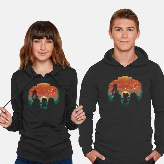 Dinosaur Game-Unisex-Pullover-Sweatshirt-dandingeroz