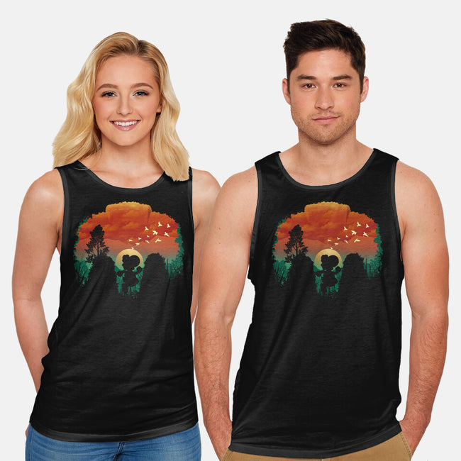 Dinosaur Game-Unisex-Basic-Tank-dandingeroz