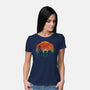 Dinosaur Game-Womens-Basic-Tee-dandingeroz