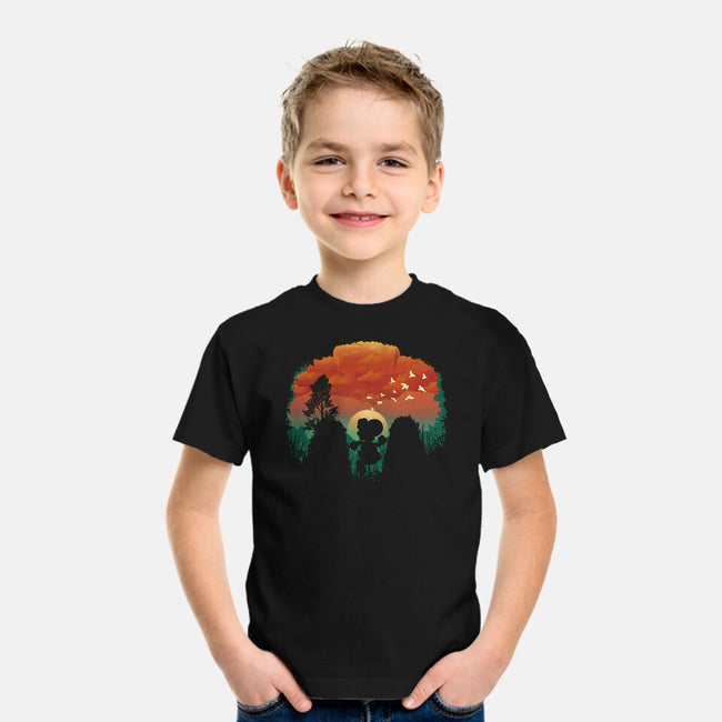 Dinosaur Game-Youth-Basic-Tee-dandingeroz