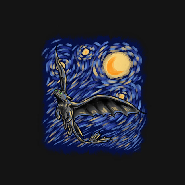 Dragon Starry Night-Womens-V-Neck-Tee-nickzzarto