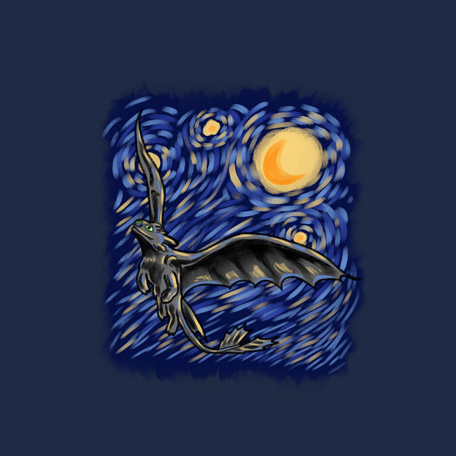 Dragon Starry Night-Womens-V-Neck-Tee-nickzzarto