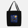 Dragon Starry Night-None-Basic Tote-Bag-nickzzarto