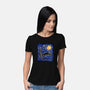 Dragon Starry Night-Womens-Basic-Tee-nickzzarto