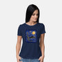 Dragon Starry Night-Womens-Basic-Tee-nickzzarto
