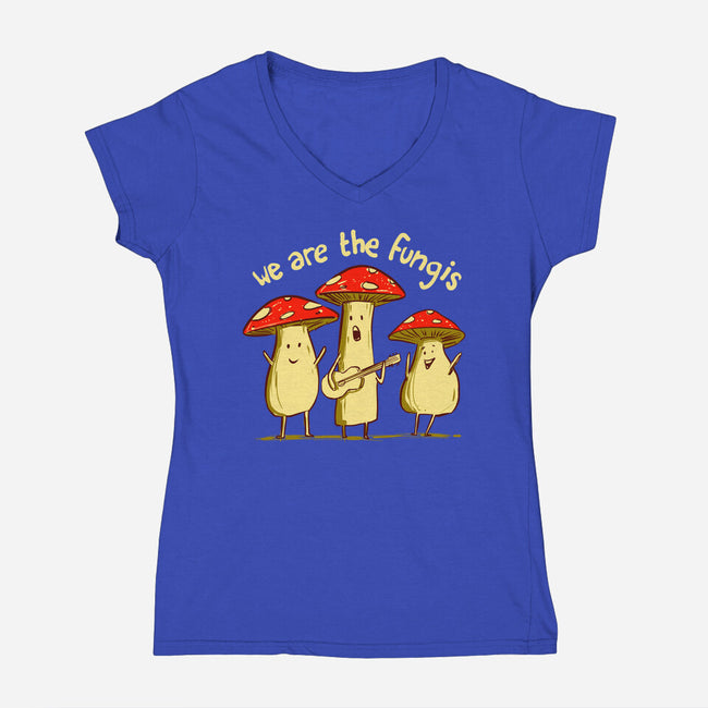 The Fungis-Womens-V-Neck-Tee-kharmazero