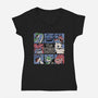 The Dragon Bunch Show-Womens-V-Neck-Tee-Studio Mootant