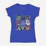 The Dragon Bunch Show-Womens-V-Neck-Tee-Studio Mootant