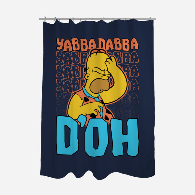Stone Age Animation-None-Polyester-Shower Curtain-Studio Mootant