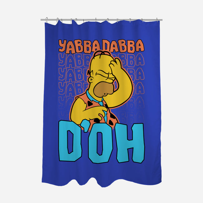 Stone Age Animation-None-Polyester-Shower Curtain-Studio Mootant