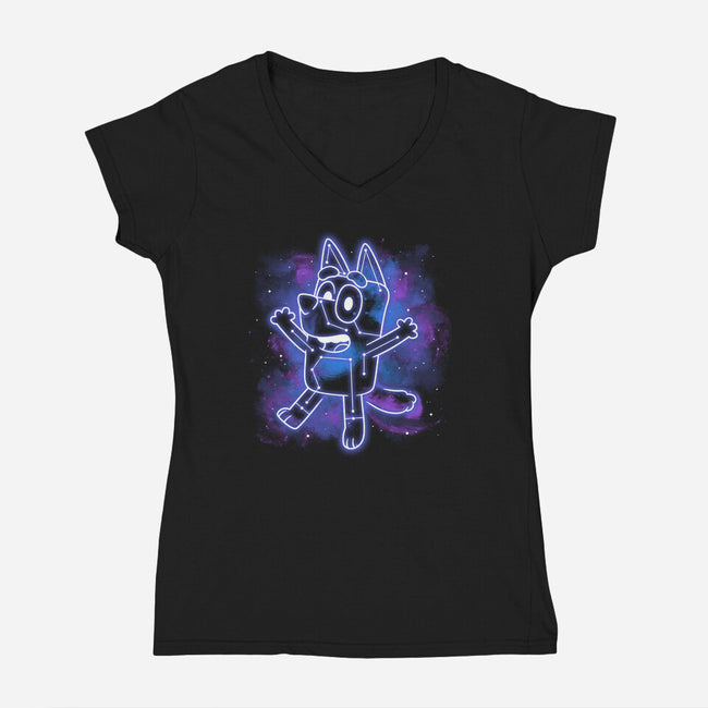 Heeler Constellation-Womens-V-Neck-Tee-retrodivision
