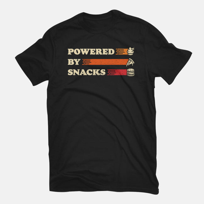 Powered By Snacks-Unisex-Basic-Tee-Studio Mootant