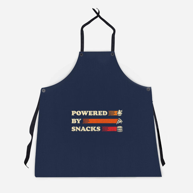 Powered By Snacks-Unisex-Kitchen-Apron-Studio Mootant