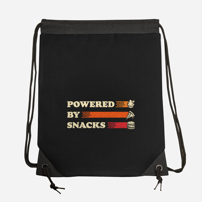 Powered By Snacks-None-Drawstring-Bag-Studio Mootant