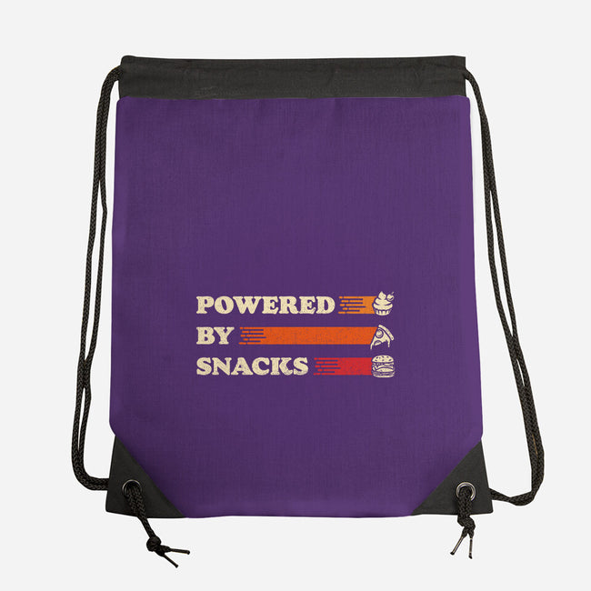 Powered By Snacks-None-Drawstring-Bag-Studio Mootant