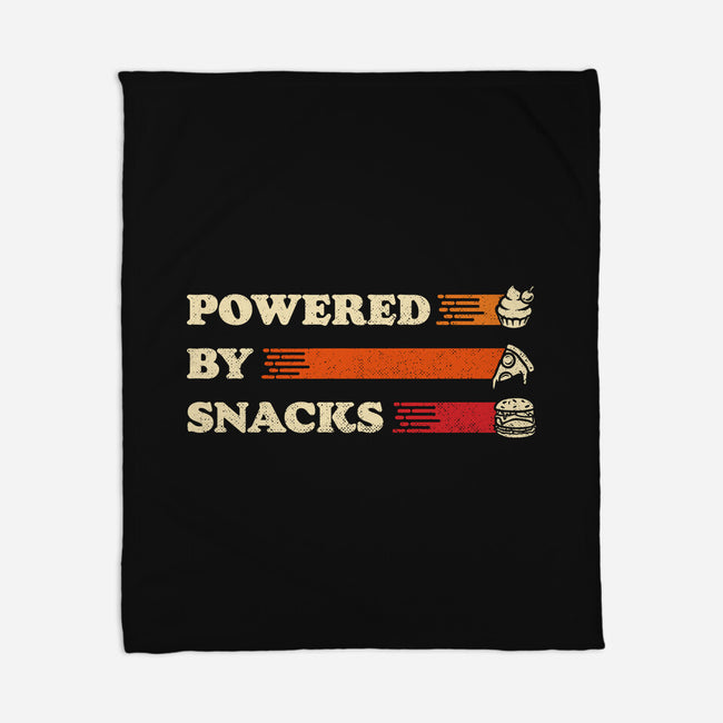 Powered By Snacks-None-Fleece-Blanket-Studio Mootant
