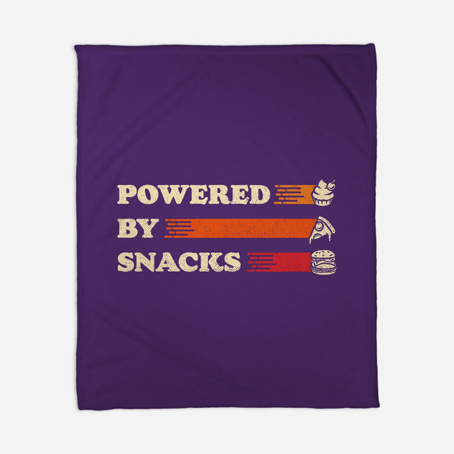 Powered By Snacks-None-Fleece-Blanket-Studio Mootant