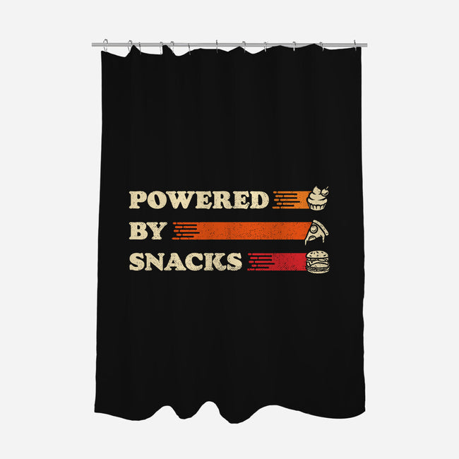 Powered By Snacks-None-Polyester-Shower Curtain-Studio Mootant