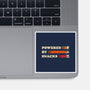 Powered By Snacks-None-Glossy-Sticker-Studio Mootant