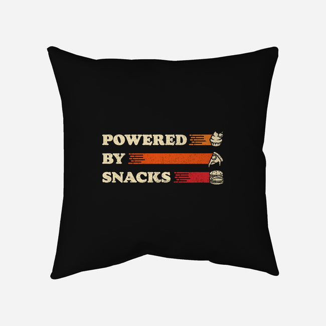 Powered By Snacks-None-Removable Cover w Insert-Throw Pillow-Studio Mootant