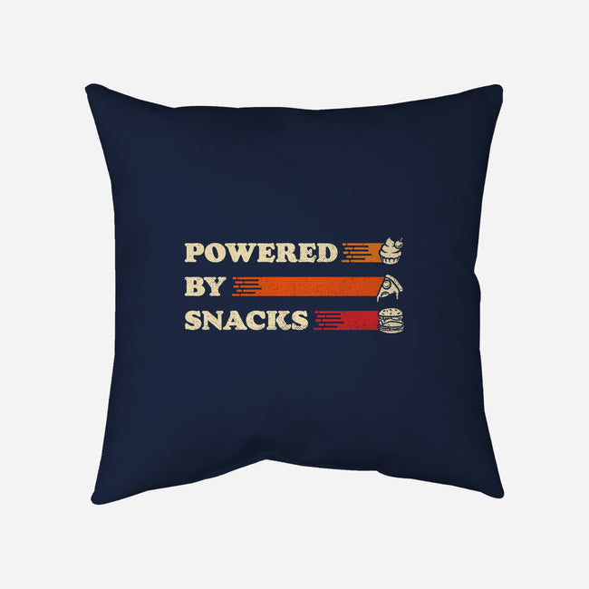 Powered By Snacks-None-Removable Cover w Insert-Throw Pillow-Studio Mootant