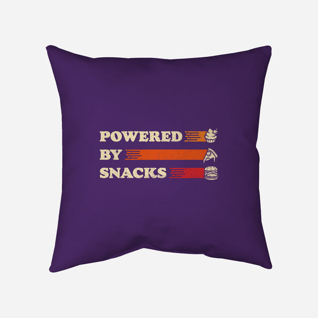 Powered By Snacks-None-Removable Cover w Insert-Throw Pillow-Studio Mootant