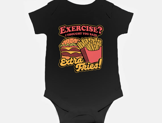 Burger Fries Exercise