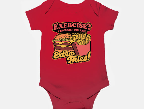 Burger Fries Exercise
