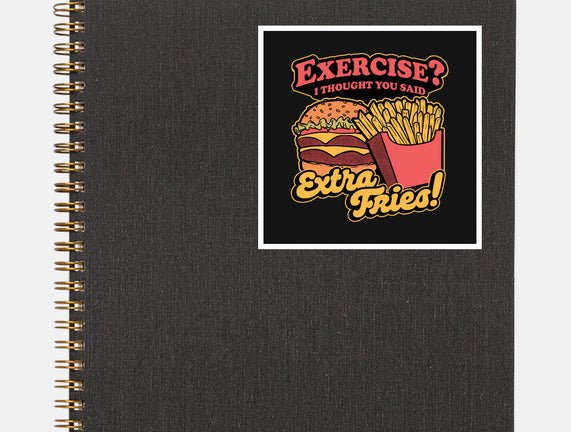 Burger Fries Exercise