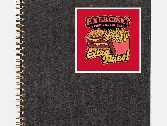 Burger Fries Exercise