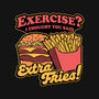 Burger Fries Exercise-None-Drawstring-Bag-Studio Mootant