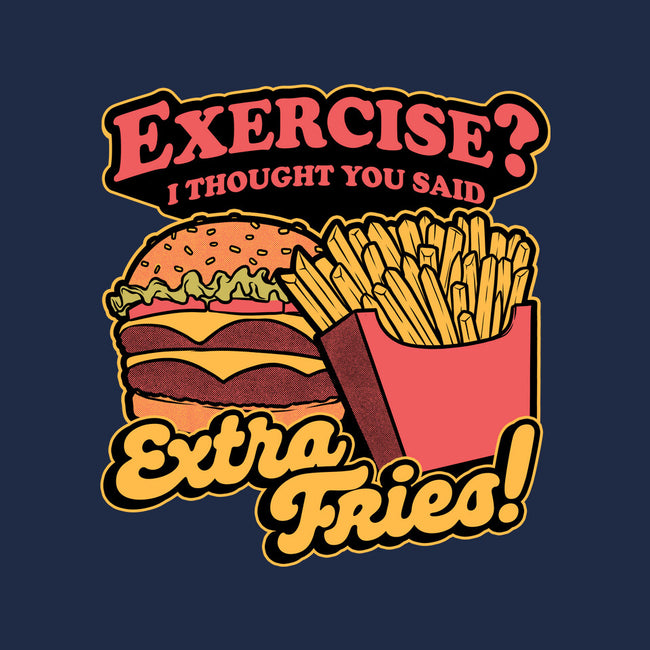 Burger Fries Exercise-Unisex-Crew Neck-Sweatshirt-Studio Mootant