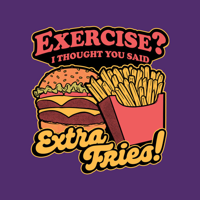 Burger Fries Exercise-None-Drawstring-Bag-Studio Mootant