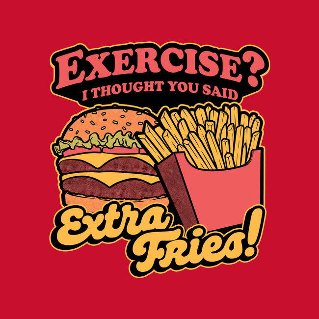 Burger Fries Exercise-None-Drawstring-Bag-Studio Mootant