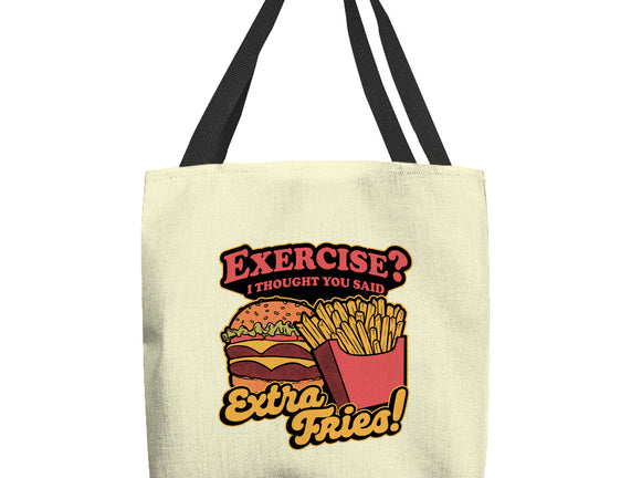 Burger Fries Exercise