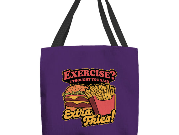 Burger Fries Exercise