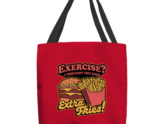 Burger Fries Exercise
