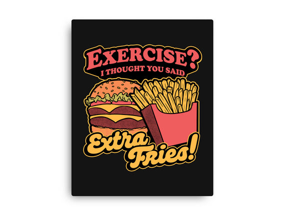 Burger Fries Exercise