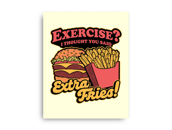 Burger Fries Exercise