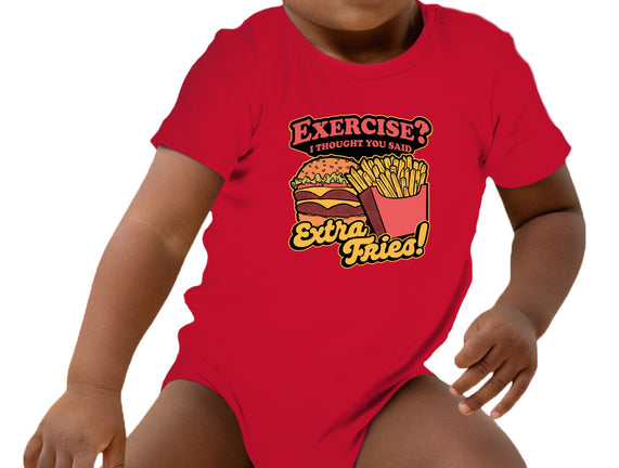 Burger Fries Exercise