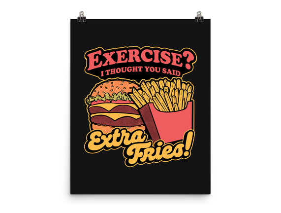 Burger Fries Exercise