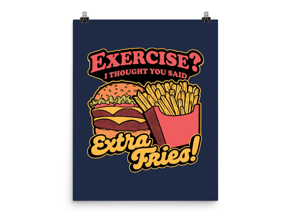Burger Fries Exercise