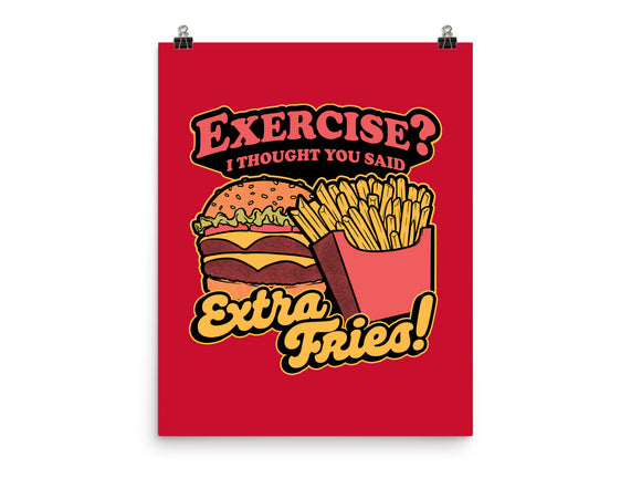 Burger Fries Exercise