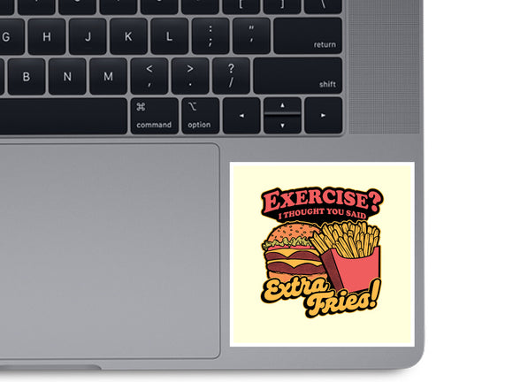 Burger Fries Exercise