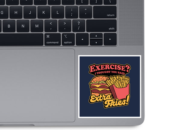 Burger Fries Exercise