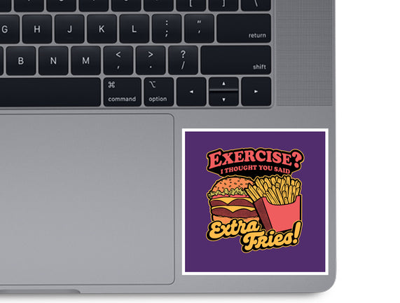 Burger Fries Exercise